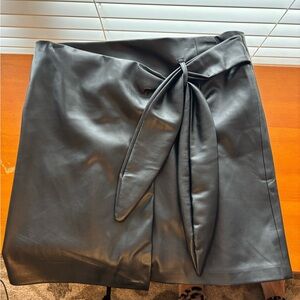 Jason Wu Black Leather Pencil Skirt